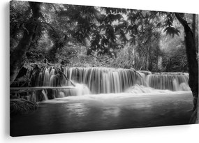 Tablou - Cascada alb-negru și alb (90x60 cm)
