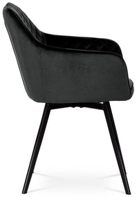 Set de scaune de sufragerie DCH-425 BK4, 2 buc.