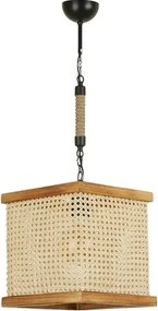 Lustra stil industrial lemn-metal,seria lx, homs,40056