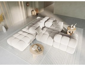 Canapea modulară bej cu tapițerie din catifea 282 cm Bellis – Micadoni