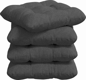 vidaXL Perne de Șezut 4 pcs Gri închis 45 x 45 cm