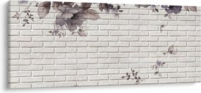 Tablou cu perete și buchet (120x50 cm)