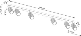Brilagi - Spot LED CRESTO 6xGU10/10W/230V roșu