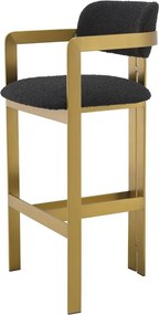 Scaun bar design LUX Donato, boucle negru 115837 HZ