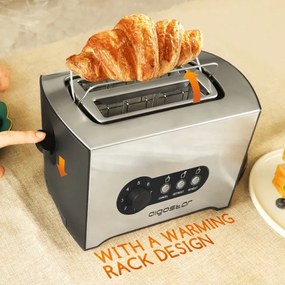 Prăjitor de pâine cu două fante Aigostar 900W/230V crom