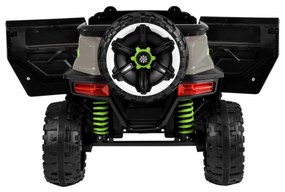 Masinuta Electrica cu acumulator pentru copii NOVOKIDS™ Thangra Jeep 4X4, 2 locuri, Max 30 kg, Cu faruri luminoase , 4 motoare, 3 Viteze, Lungime 140