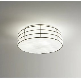 Plafonieră SIRU TAMIS 3xE14/40W/230V negru/alb sticlă venețiană