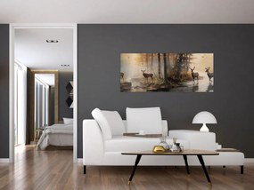 Tablou - Vintage pictura wildlife (120x50 cm)