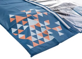 Husa depozitare haine cu fermoar 60 x 100cm, albastru