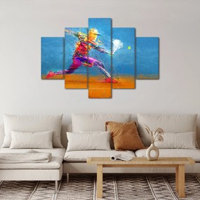 Tablou - Jucător de tenis pictat (150x105 cm)