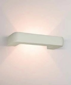 Aplica de perete cu lumina ambientala design modern Gypus alb 32cm