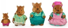 Set de figurine Li'l Woodzeez BUSTLEBERRY familie de veverițe