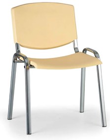 Scaun de conferinta Design - picioare cromate, galben