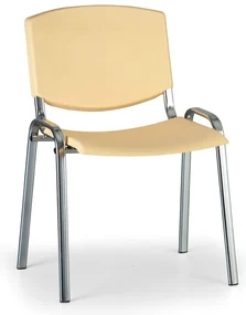 Scaun de conferinta Design - picioare cromate, galben