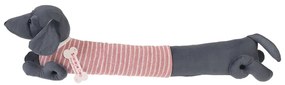 Protecție anti-curent pentru ușă roz-gri 17x76 cm Sausage Dog – Rex London