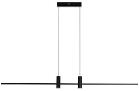 Lustra LED suspendata cu telecomanda GERARDO CCT DIMM BK
