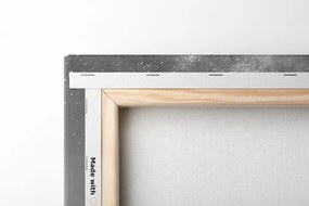 Tablou cerul înstelat peste copacul singuratic în design alb-negru