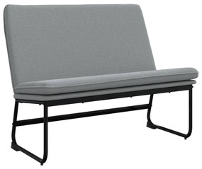 vidaXL Bancă, gri deschis, 100x75x76 cm, materil textil