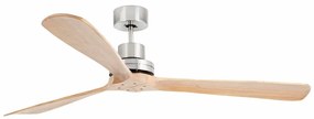 Ventilator de tavan cu telecomanda LANTAU XL nickel/lemn pin