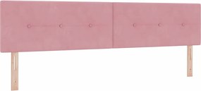 vidaXL Tăblie cap Roz 200 cm Catifea