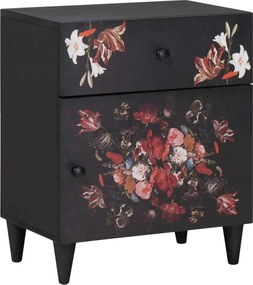 vidaXL Noptieră Multicolour 50 x 33 x 60 cm Lemn de mango solid