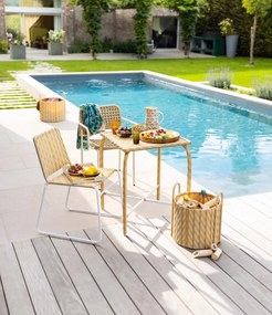 Set 2 cosuri decorative , din metal si plastic , "Scoubidou"