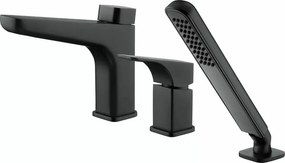 Baterie cada – dus monocomanda Deante Hiacynt negru cu set de dus