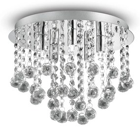 Lustra Plafon Ideal Lux Bijoux Pl5 G9, Crom, 089485, Italia