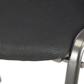 Set scaune stivuibile - 8 buc, negre