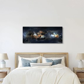 Tablou - Universul cu Nebula (120x50 cm)