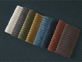 Canapea albastru-închis cu tapițerie din catifea reiată 242 cm Giorgia – Bobochic Paris