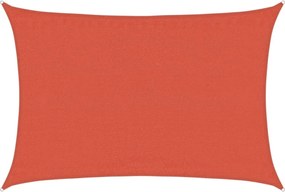 vidaXL Pânză parasolar cărămiziu dreptunghiular 3,5x5 m HDPE 160 g/m²