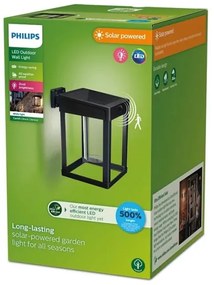 Philips CAMILL LED 1,4W 3,7V IP44 lampă solară de perete cu senzor