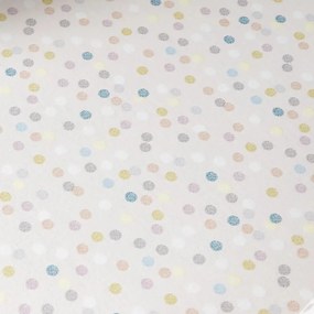 Cearceaf pentru copii din flanelă cu elastic 90x190 cm Balloons Spot – Bianca