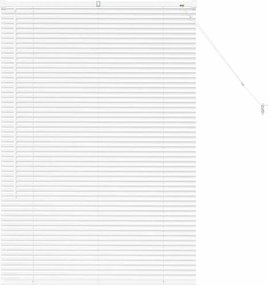 vidaXL Jaluzele venetiene Manual Alb 130 x 90 cm Aluminiu