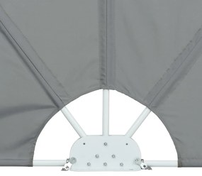 Copertina laterala pliabila de terasa, gri, 240x160 cm Gri, 240 x 160 cm
