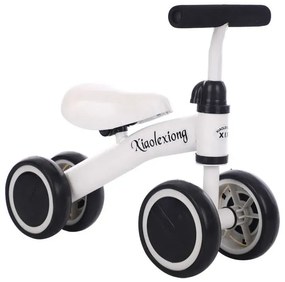 Mini bicicleta cu 4 roti fara pedale, 12 - 36 luni, Alb, Tricicleta
