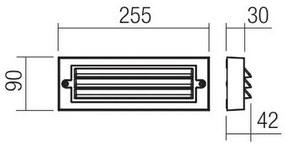 Aplică LED de exterior KRUP LED/6W/230V IP65 antracit Redo 90330