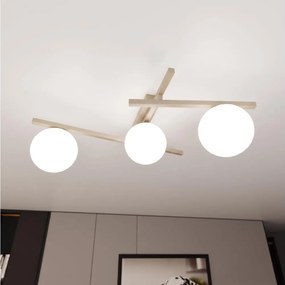 Plafonieră SMART 3xE14/10W/230V bej/alb