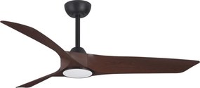 Lustra LED cu Ventilator si telecomanda FARGO D-132cm negru/ nuc