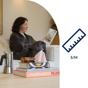 Halat gri S/M din micropluș/cocolino Elena – Tiseco Home Studio