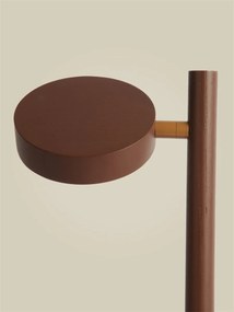 Lampa de masa LED din lemn de frasin maro Okinawa