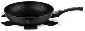 Tigaie Wok cu suprafața marmură Berlinger Haus Black Rose Collection, 30 cm