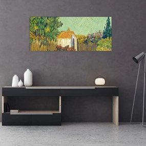 Tablou - Imitator of Vincent van Gogh, Landscape, reproducere (120x50 cm)