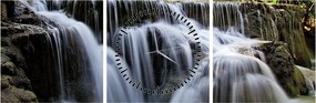 Tablou - Cascadele (cu ceas) (90x30 cm)