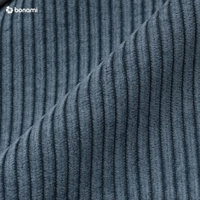 Canapea albastră extensibilă cu tapițerie din catifea reiată 196 cm Base – Karup Design