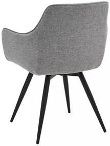 Scaun rotativ Ballo gri/negru Brego07