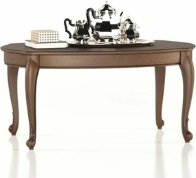 Măsuță lemn masiv de Cafea Celisea, 110 × 71 × 52 cm