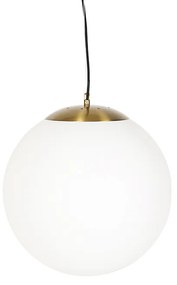 Lampă suspendată scandinavă din sticlă opal 40 cm - Ball 40