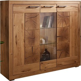 Vitrină lemn masiv II Rustic Home 150 cm